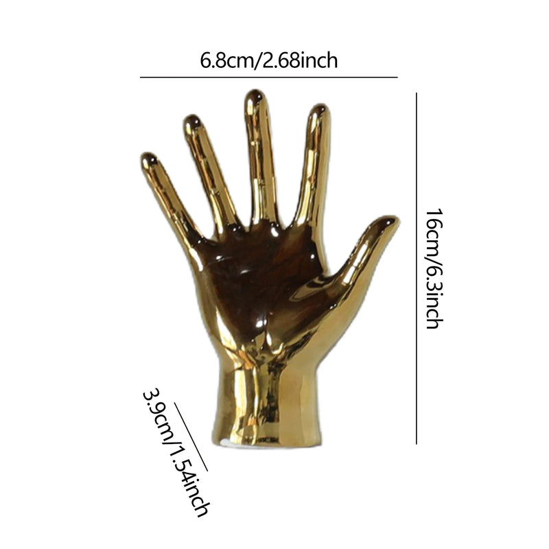 Gold Hand Sculpture